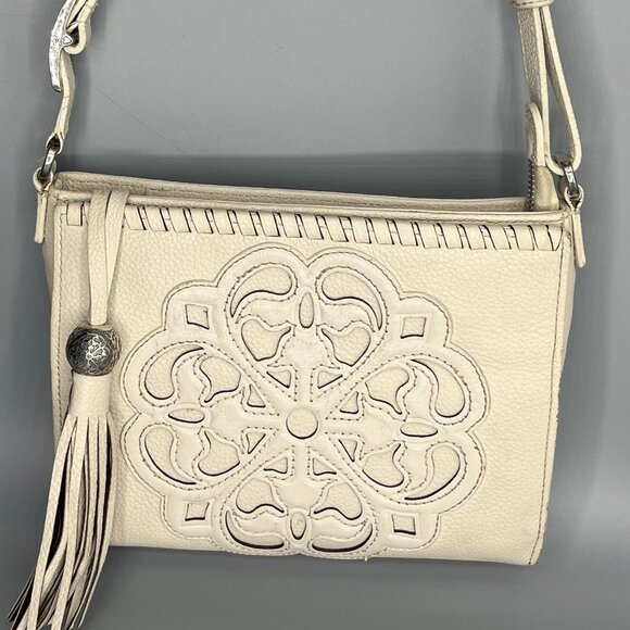 BRIGHTON Handbags - BRIGHTON FERRARA COL WHITE CITY ORGANIZER CROSSBODY SHOULDER PURSE BAG NEW $355